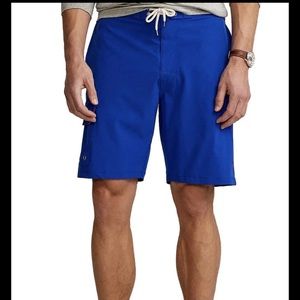 Polo Ralph Lauren Men 8.5” Blue Kailua Classic Fit Swim Trunk Shorts Pant Medium